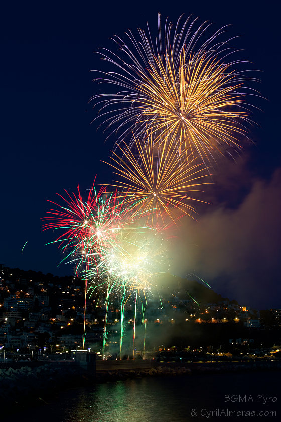 nice harbor fireworks display