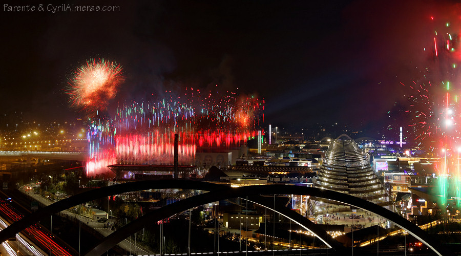 2015 expo closing ceremony fireworks display