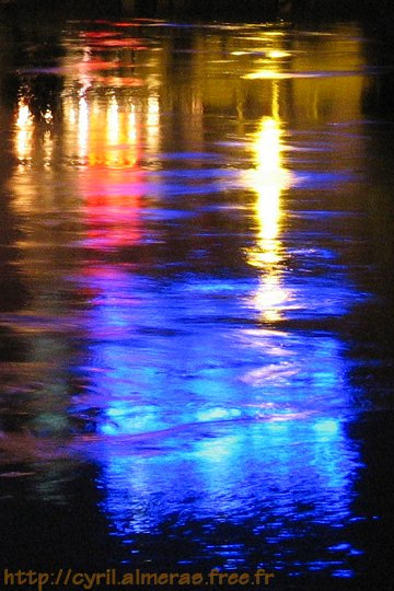 reflets bleus