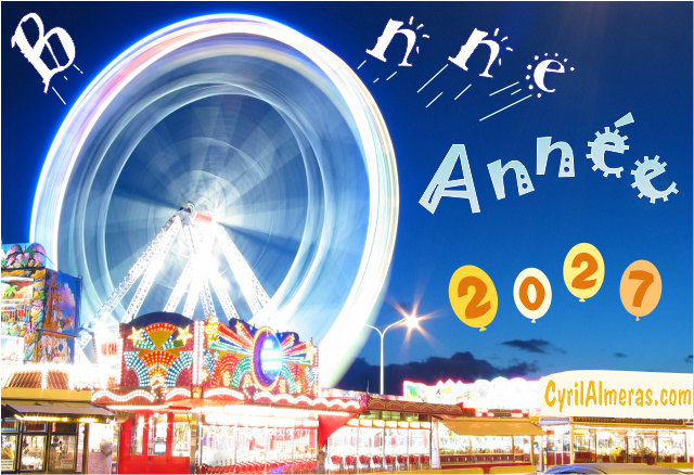 Carte Bonne Ann&eacute;e 2027 gratuite