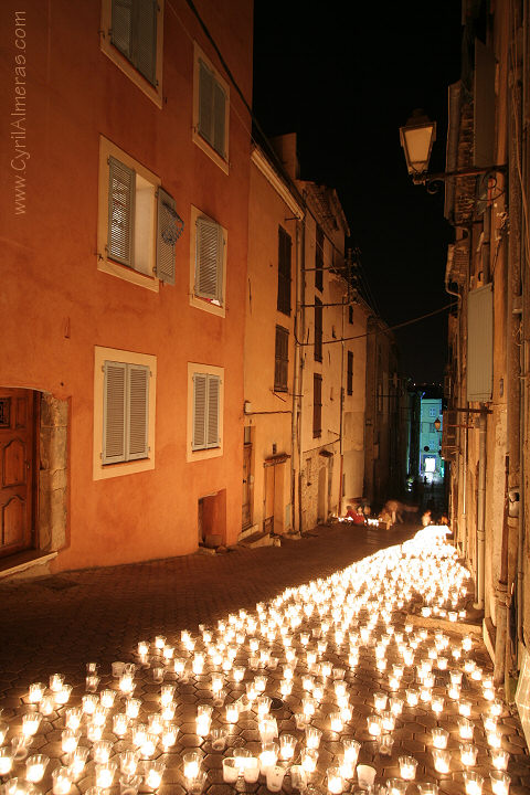 vallauris rue du four bougies