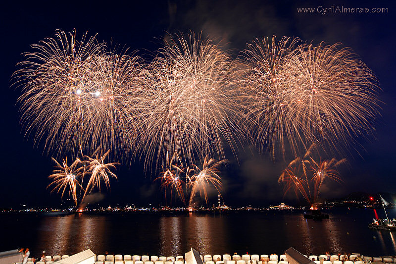 wonderful fireworks in cannes